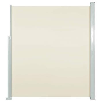 Zijscherm 100x500cm Creme | Retourdeal 62% Korting, Staal, 100 tot 150 cm, Nieuw, Ophalen of Verzenden