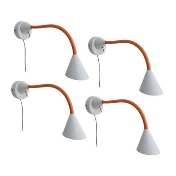 Seed Design - Wandlamp (4) - Vanessa - Oranje/Grijs - Metaal
