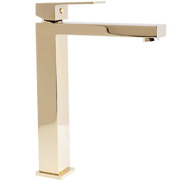 REA Hoog model wastafelkraan - glans goud - elegant desig..., Ophalen of Verzenden, Nieuw