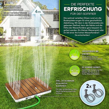 Tillvex® Tuindouche met voetpedaal - Buitendouche - 70x55cm, Verzenden, Zo goed als nieuw