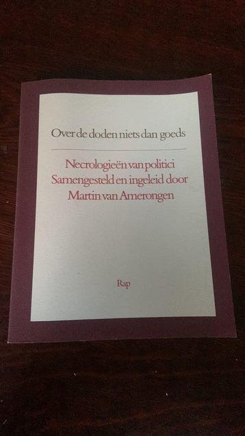 Over de doden niets dan goeds - Amerongen 9789010057549, Verzenden, Gelezen, Amerongen