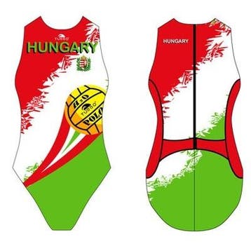 Special Made Turbo Waterpolo badpak HUNGARY-BALL TECNO, Nieuw