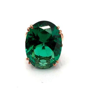 Zonder minimumprijs - Ring - 9 kt. Roségoud, Zilver Spinel, Sieraden, Tassen en Uiterlijk, Ringen, Nieuw
