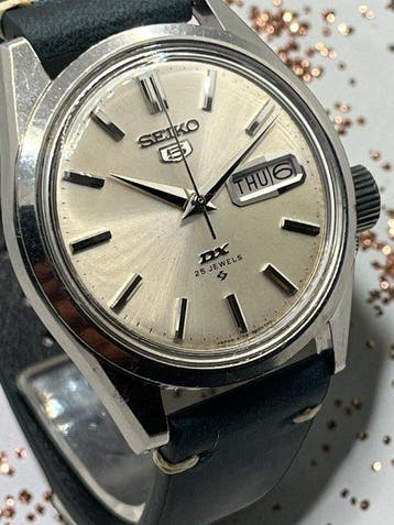 Seiko - Seiko 5 DX Deluxe - Day Date - Automatic - Vintage, Sieraden, Tassen en Uiterlijk, Horloges | Antiek