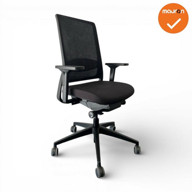 Gispen Zinn bureaustoel - 3D Armleggers - Zwarte stofferi..., Zakelijke goederen, Kantoor en Winkelinrichting | Kantoormeubilair en Inrichting