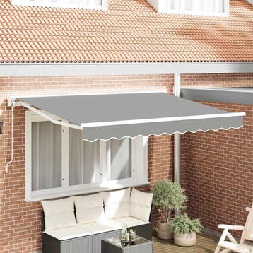 vidaXL Zijde Frame Verstelbaar Wit 2,5 x 2 m Staal, Tuin en Terras, Verzenden, Nieuw