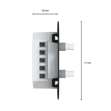 Duo Muurdimmer LED 230V 2x 0-200W Fase Af- en Aansnijding, Ophalen of Verzenden, Nieuw