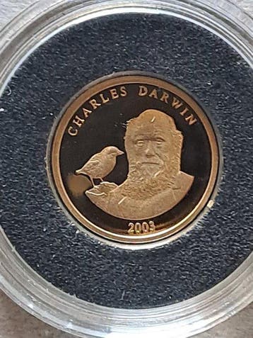 Oostenrijk. Medal 2003 Charles Darwin .585 (Zonder