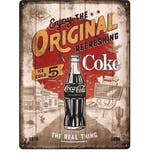 Enjoy the original refreshing coke reclamebord, Verzamelen, Verzenden, Nieuw