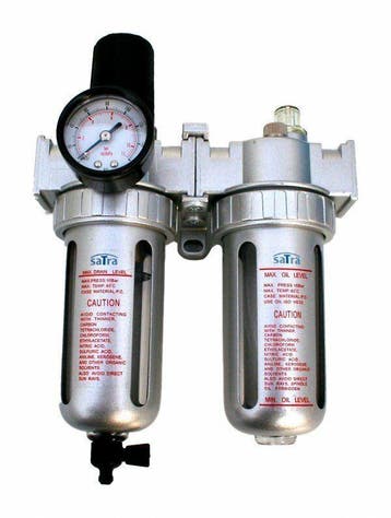 Drukregelaar Met Filter En Waterafscheider - Compressor Rege, Ophalen of Verzenden