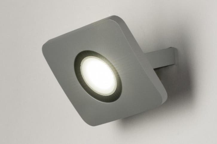 Rietveld Wandlampen - Betongrijs - Metaal, Aluminium, Huis en Inrichting, Lampen | Wandlampen, Verzenden