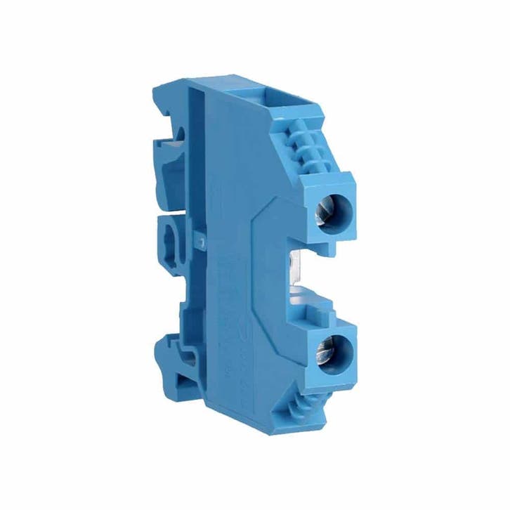 Hager montageklem 10mm2 blauw, Doe-het-zelf en Verbouw, Elektra en Kabels, Nieuw, Ophalen of Verzenden