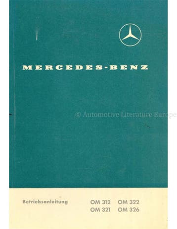 1964 MERCEDES BENZ MOTOREN OM 312 | OM 321 | OM 322 | OM