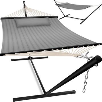 KESSER® Hangmat - Voor 2 personen - Tot 200kg - Grijs, Verzenden, Zo goed als nieuw