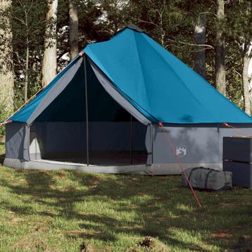 vidaXL Tipitent 6-persoons waterdicht blauw, Verzenden, Nieuw, Tot en met 2