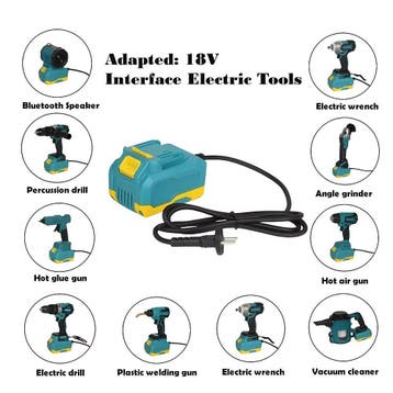 Omvormer Accu 18V met snoer voor Makita LXT machine, Verzenden, Nieuw
