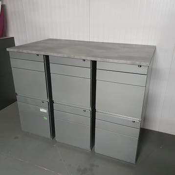 Ahrend 6-delig ladeblok en NIEUW topblad - 105x140x80 cm, Ophalen of Verzenden, Nieuw