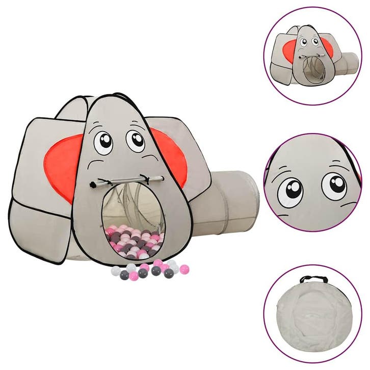 vidaXL Kinderspeeltent met 250 ballen olifant 174x86x101 cm, Kinderen en Baby's, Speelgoed | Speeltenten, Nieuw, Verzenden