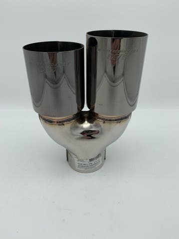 Sierstuk black pearl RVS Dubbel Rond – versprongen – 2 x 76, Ophalen of Verzenden, Nieuw