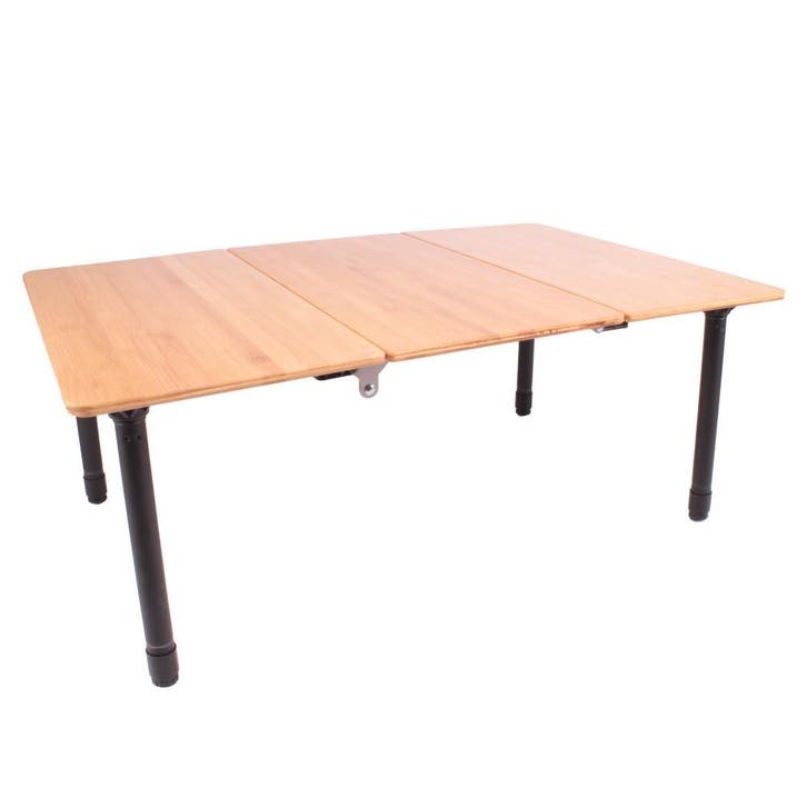 ViaMondo Premium Tafel Retangular Bamboe, Caravans en Kamperen, Kampeeraccessoires, Nieuw