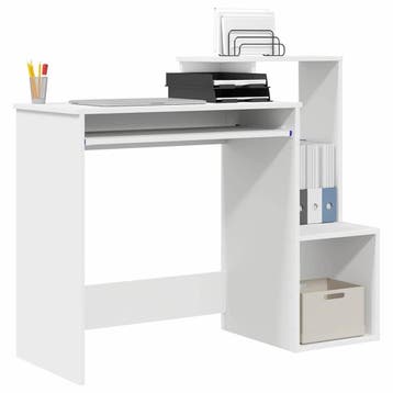 vidaXL Bureau Wit 106 x 41 x 88,5 cm Bewerkt hout, Verzenden, Nieuw