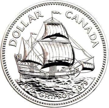 Canada. 1 Dollar 1979  Griffon Tricentellian  (Zonder