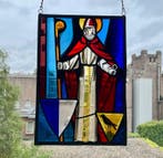 Glas-in-loodraam - Getekend IK 63 - 1960-1970 - Korhoen