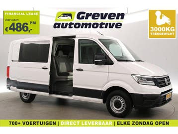 Volkswagen Crafter 2.0 TDI 140PK L3H2 | DC | 6 Zits |, Euro 6, Volkswagen, Wit, Nieuw