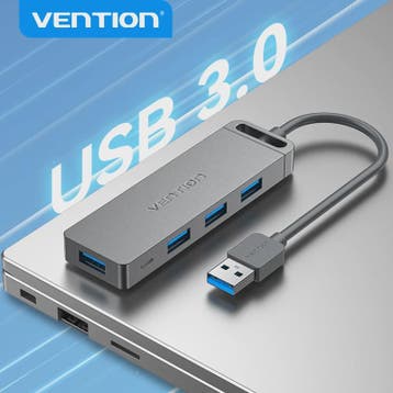 Vention USB 3.0 Hub met 4 Poorten - Hoge Snelheid & Brede Co, Verzenden, Nieuw