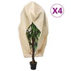 vidaXL Plantenhoezen met ritssluiting 4 st 70 g/m² 1,2x1,8 m, Verzenden, Nieuw