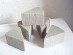 Taartstuk droogschuim sec ca. 9x6 cm voor droog en, Ophalen of Verzenden, Nieuw