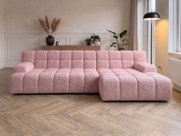 Loungebank Zuidlaren - loungebanken - Roze, Nieuw, 150 cm of meer, Stof, 300 cm of meer