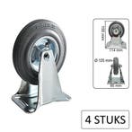 Benson Set bokwielen - 125 mm - 100 kg draagvermogen - 4..., Ophalen of Verzenden, Nieuw