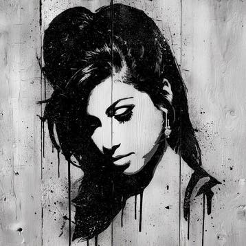 David Law (1967) - Amy Winehouse (Stencil)