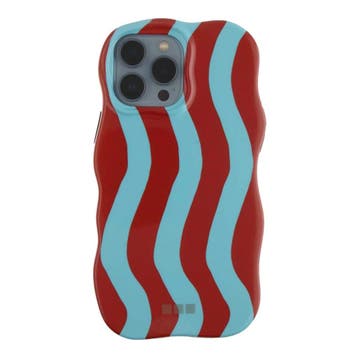 iPhone hoesje Candy - blauw rood - blauw rood / iPhone 14, Verzenden, Nieuw
