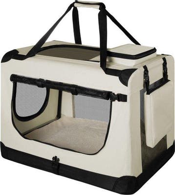 2dekans | Juskys – Lassie Hondentransportbox – 50 x 34 x 36, Dieren en Toebehoren, Ophalen of Verzenden, Zo goed als nieuw