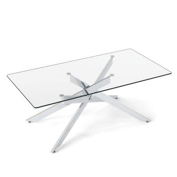 2dekans | Coast Salontafel - gehard glas - modern design -, Huis en Inrichting, Ophalen of Verzenden, Zo goed als nieuw
