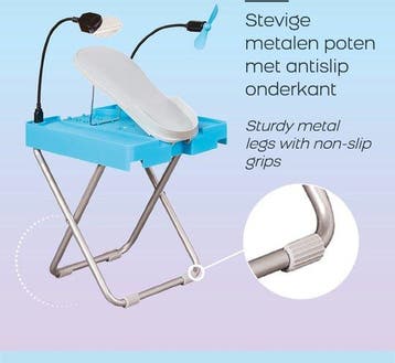 2dekans | Salon Step Deluxe - Pedicure Voetensteun, Ophalen of Verzenden, Zo goed als nieuw, Blauw