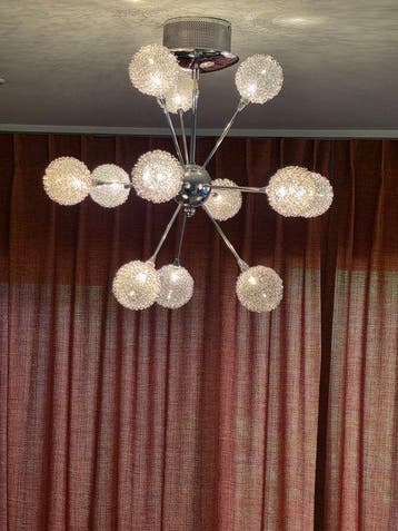 Wofi - Lamp - space age - Chroom, Glas, Plastic - WOFI Space