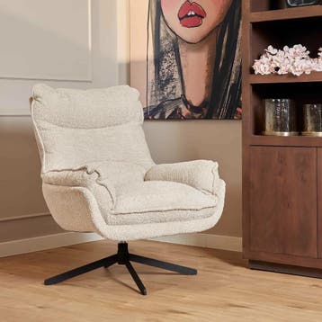 Fauteuil Vera | Off White | Starfurn, Ophalen of Verzenden, Nieuw