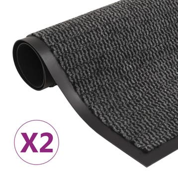 vidaXL Droogloopmatten 2 st rechthoekig getuft 120x180 cm, Verzenden, Nieuw