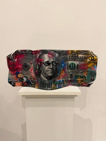 ArtPej - Billet Froissé 100 dollars