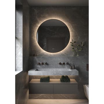 HIPP Design Phantom Ronde LED spiegel - Brons Frame 100 cm -, Ophalen of Verzenden, Nieuw