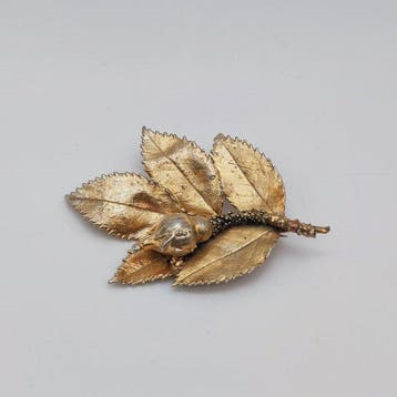 Zonder minimumprijs - Broche Zilver - Flora Danica - Eggert