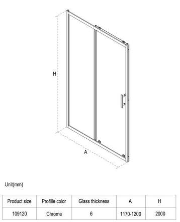 SALE - Arda 100 x 200 - Chroom - Schuifdeur  -  Douchewand, Ophalen of Verzenden, Nieuw