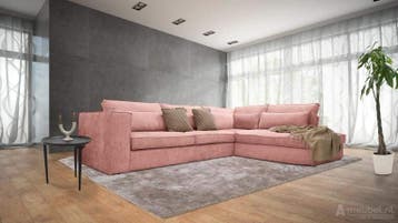 Hoekbank Blaricum - hoekbanken - Roze, Nieuw, 150 cm of meer, Stof, 250 tot 300 cm