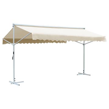 vidaXL Luifel vrijstaand 600x300 cm crème, Verzenden, Nieuw