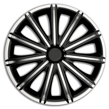 Wieldoppen  Nero 18-inch zilver/zwart, Verzenden, Nieuw