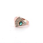 Zonder minimumprijs - Ring - 9 kt. Roségoud, Zilver Spinel -, Sieraden, Tassen en Uiterlijk, Ringen, Nieuw