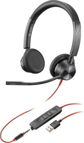 Headphones with Microphone Poly 214017-01 Red Black, Verzenden, Nieuw